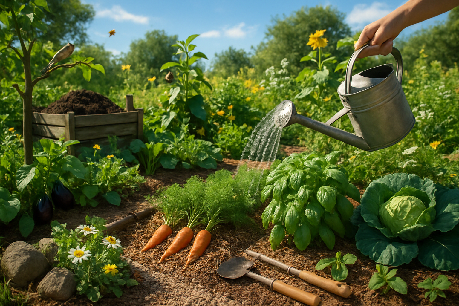 Jardinage naturel en permaculture : des astuces sans chimie pour un potager épanoui