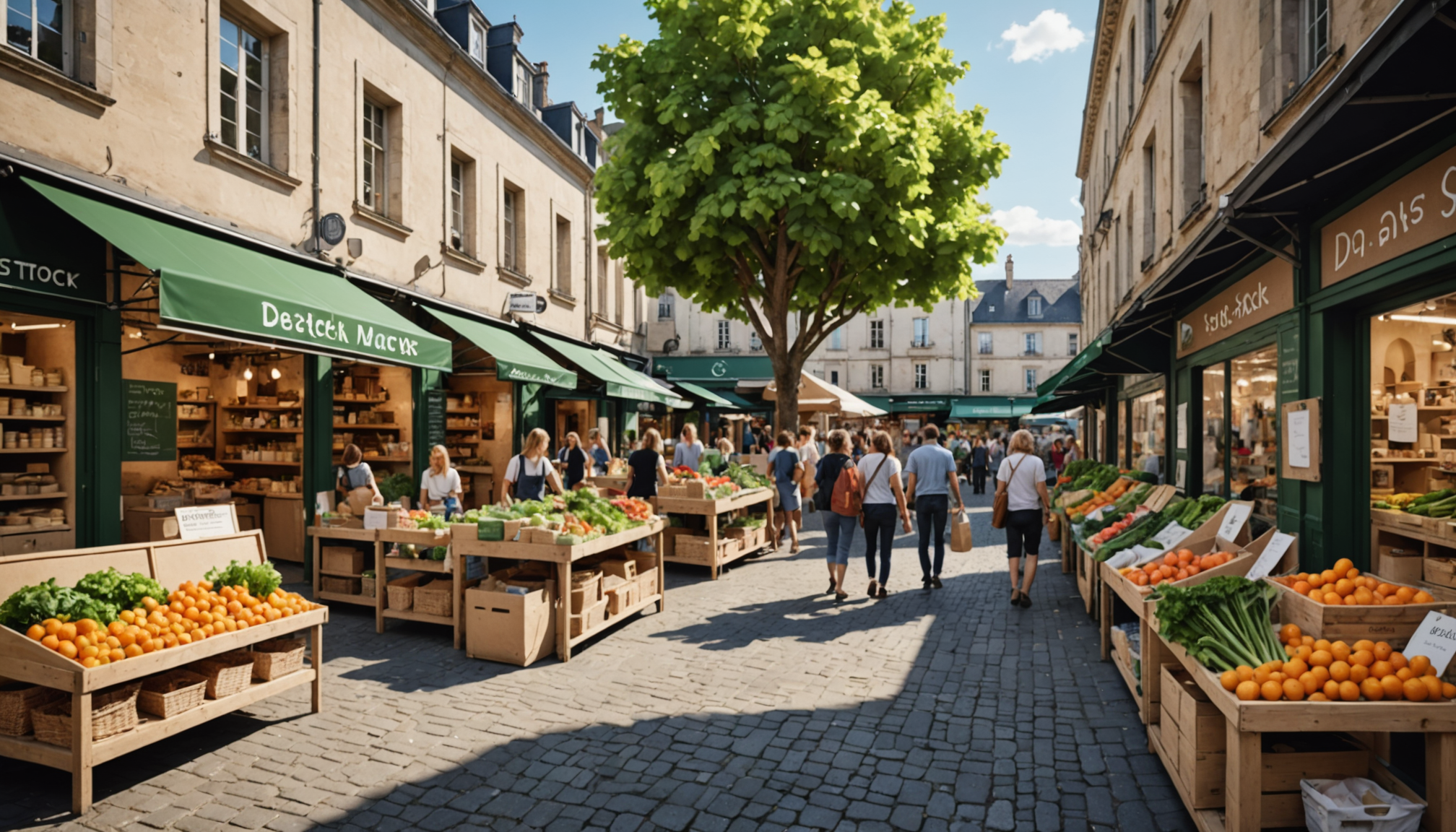 Un marché écoresponsable et anti-gaspillage s’installe devant le magasin d’DStock pour Vous à Saint-Avé