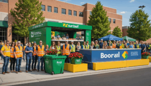 Boral fête une année de réussite avec son initiative de recyclage de béton en bennes