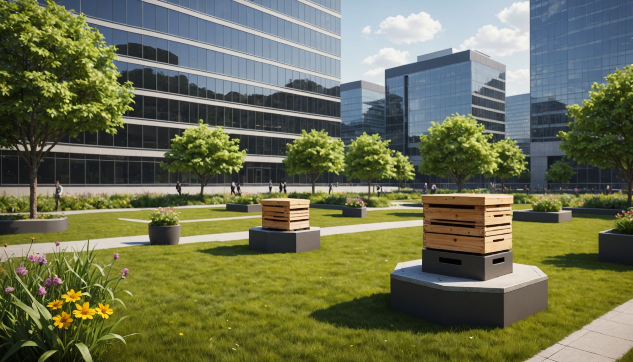 Choisir le bon emplacement pour une ruche en entreprise