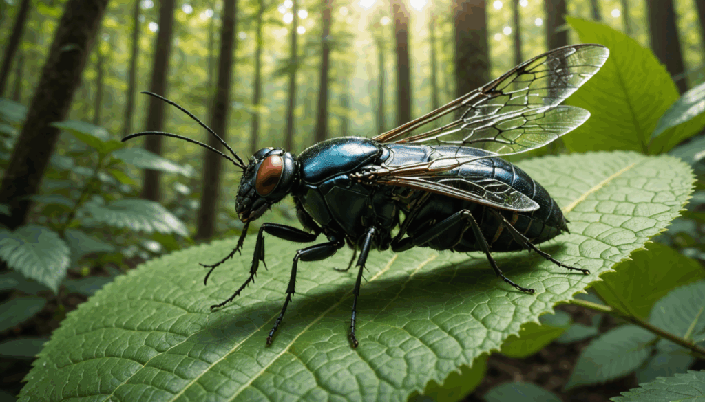 Découverte d'un imposant insecte noir volador : qui est-il vraiment ?