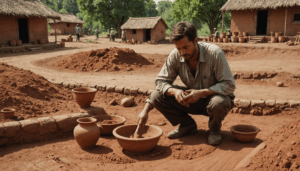 Découverte et préparation de l'argile locale pour la poterie