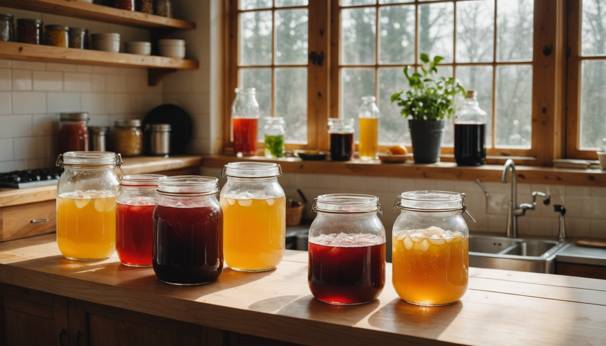 Découvrez comment préparer votre propre kombucha maison, une délicieuse boisson probiotique