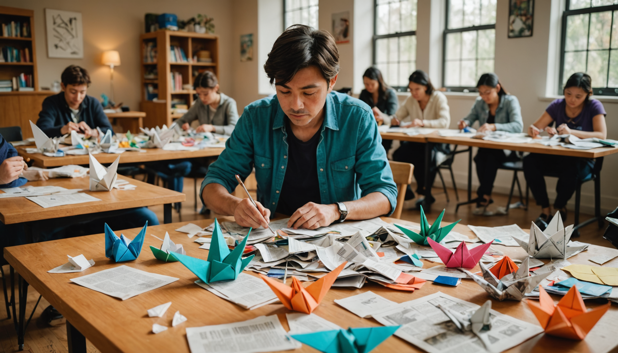 participez à notre atelier ludique de création d'origami, où vous apprendrez à transformer des matériaux recyclés en œuvres d'art uniques. une expérience créative et écoresponsable qui allie le plaisir du pliage à la préservation de notre planète.