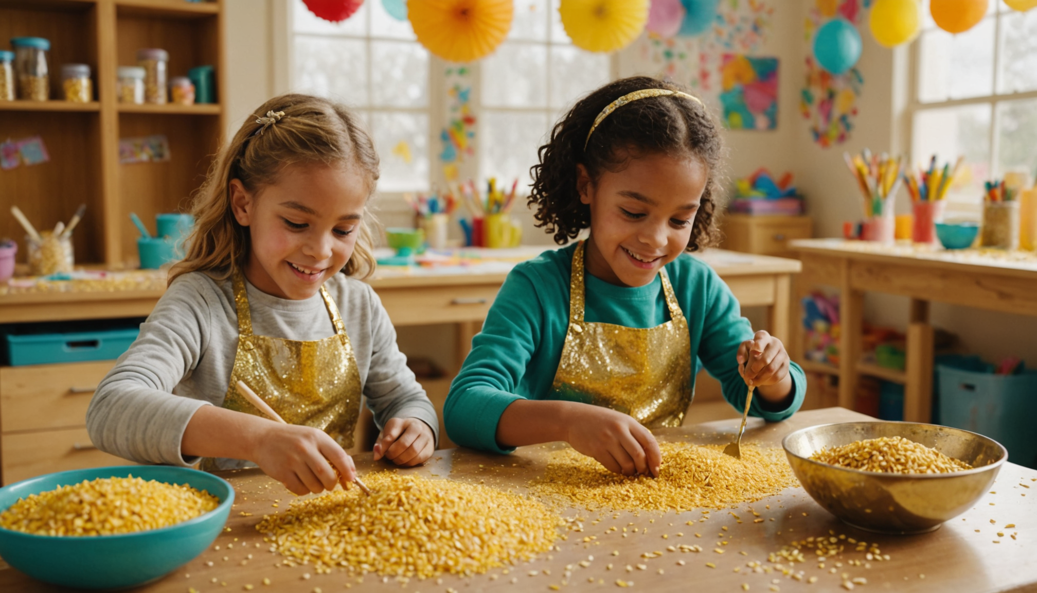 Fabriquer des paillettes en blé : une activité créative pour les enfants
