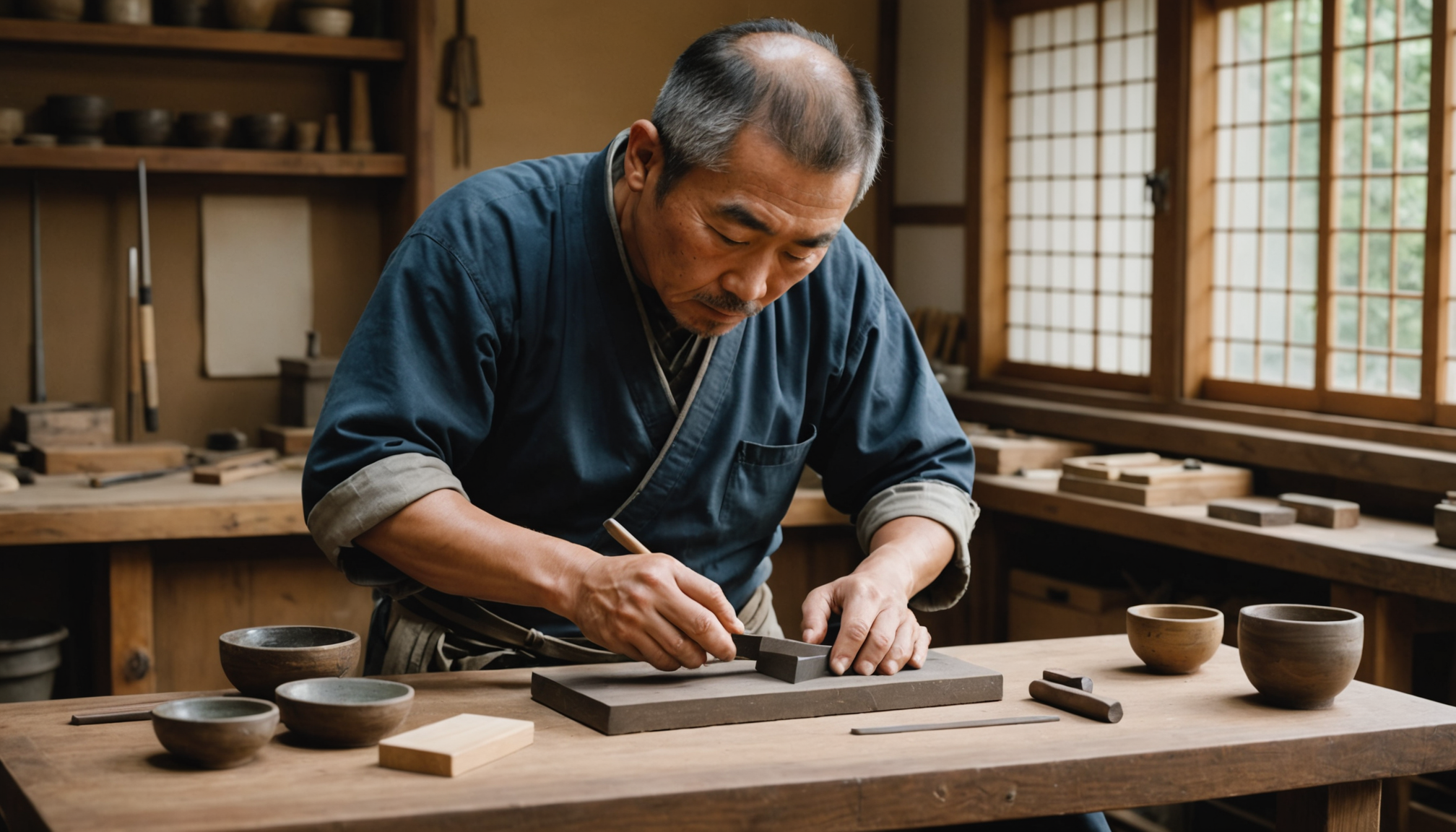 L’art de l’affûtage des outils de sculpture japonais : un guide pour une maintenance optimale