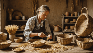 L’art du tressage de paille de blé pour une décoration artisanale