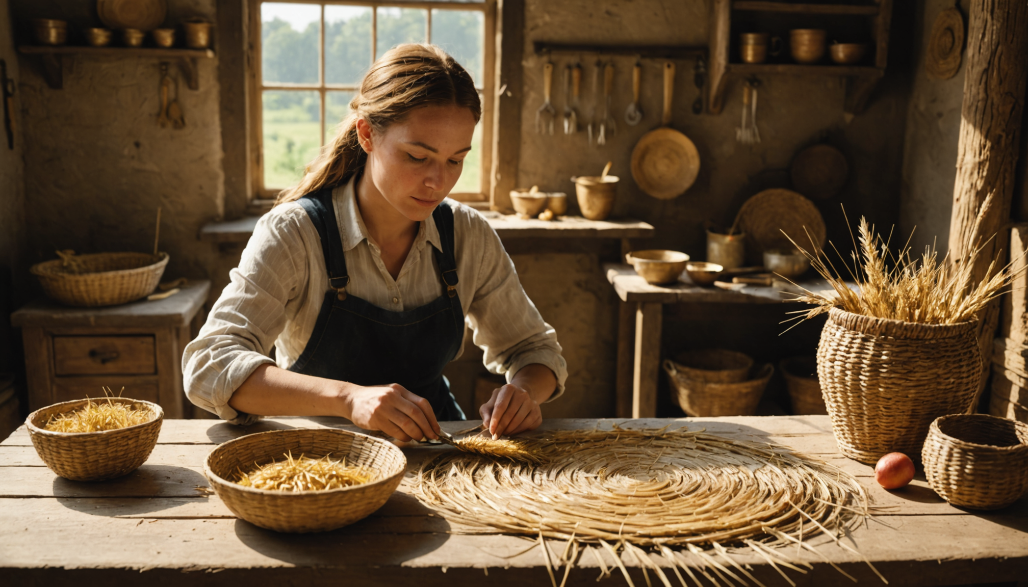 Les essentiels du tressage en paille de blé : techniques de base à maîtriser