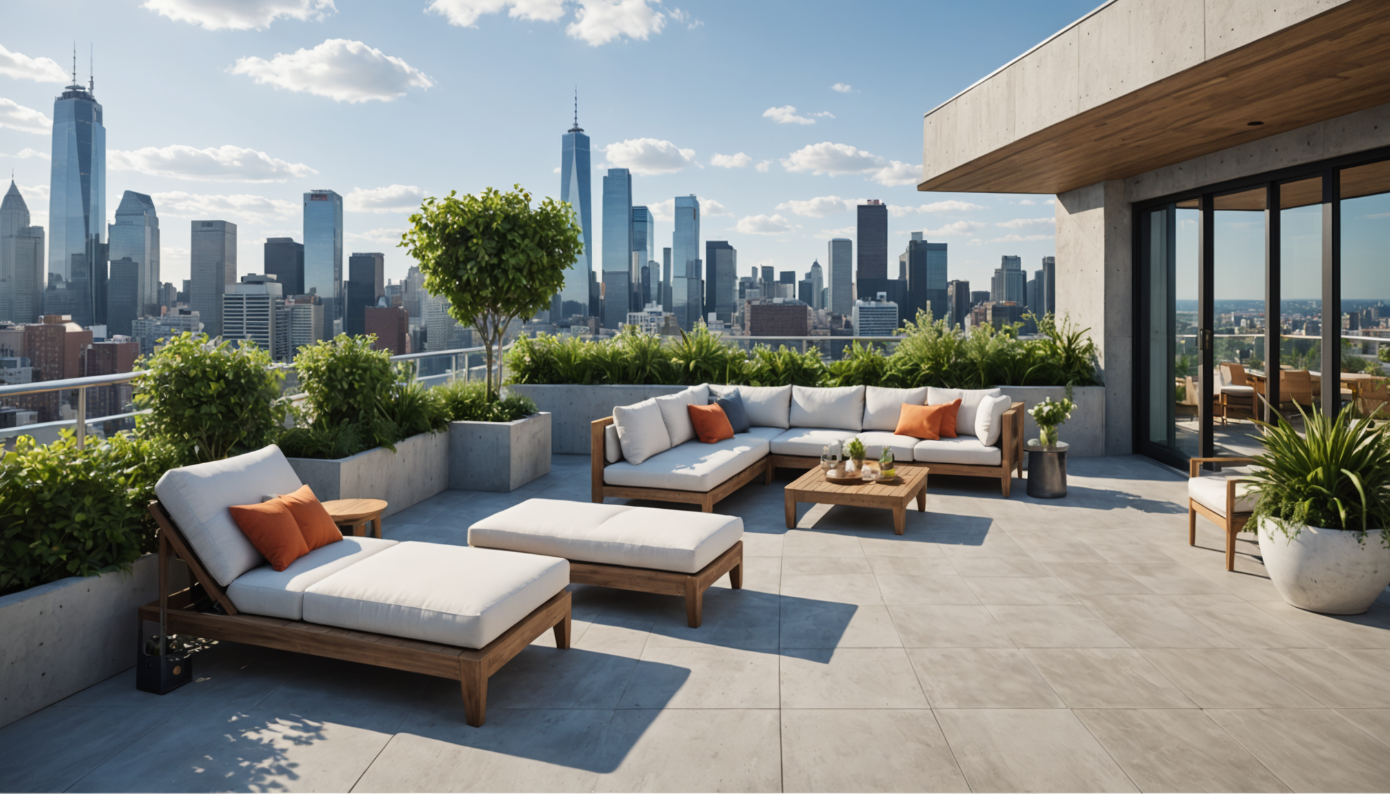 Les incontournables des terrasses en hauteur en béton des tendances contemporaines