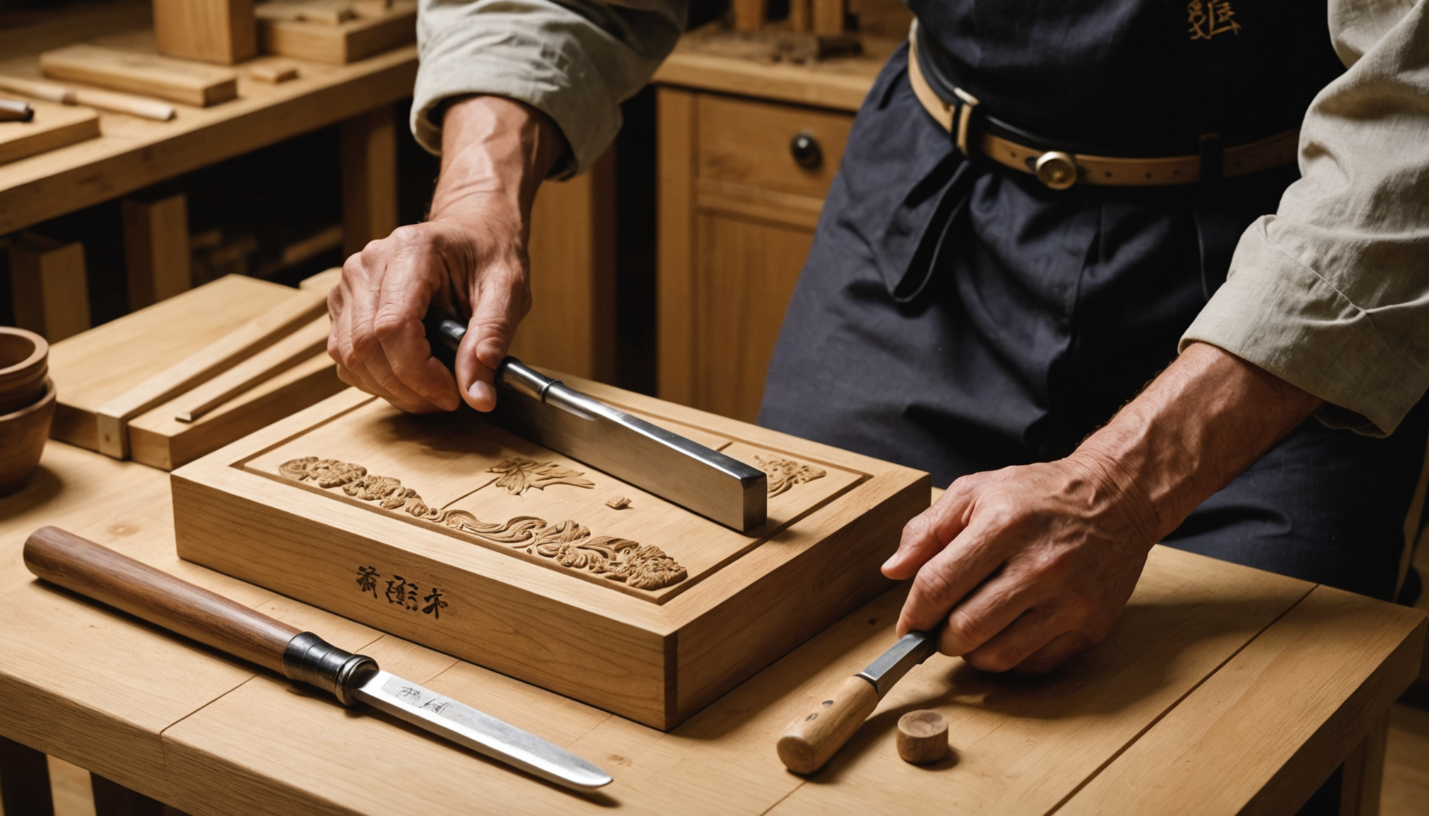 Les indispensables outils pour la sculpture sur bois à la japonaise