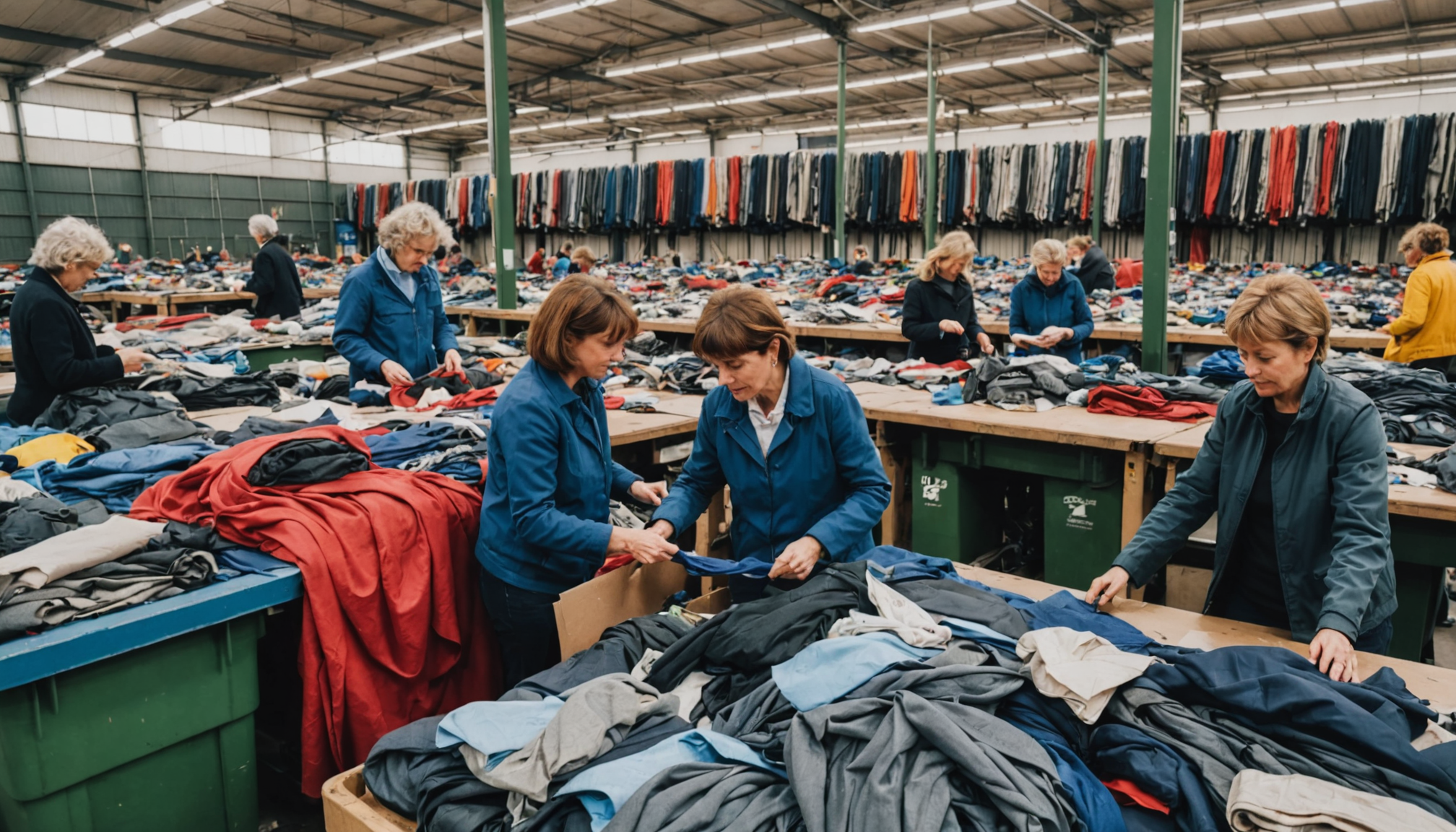 découvrez la recyclerie annie thiébaut : immersion dans ses ateliers de tri textile et d'upcycling, où sensibilisation et création se rencontrent pour donner une seconde vie aux vêtements.