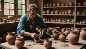 Tournage d'argile locale : ajustement de la consistance pour une meilleure maniabilité