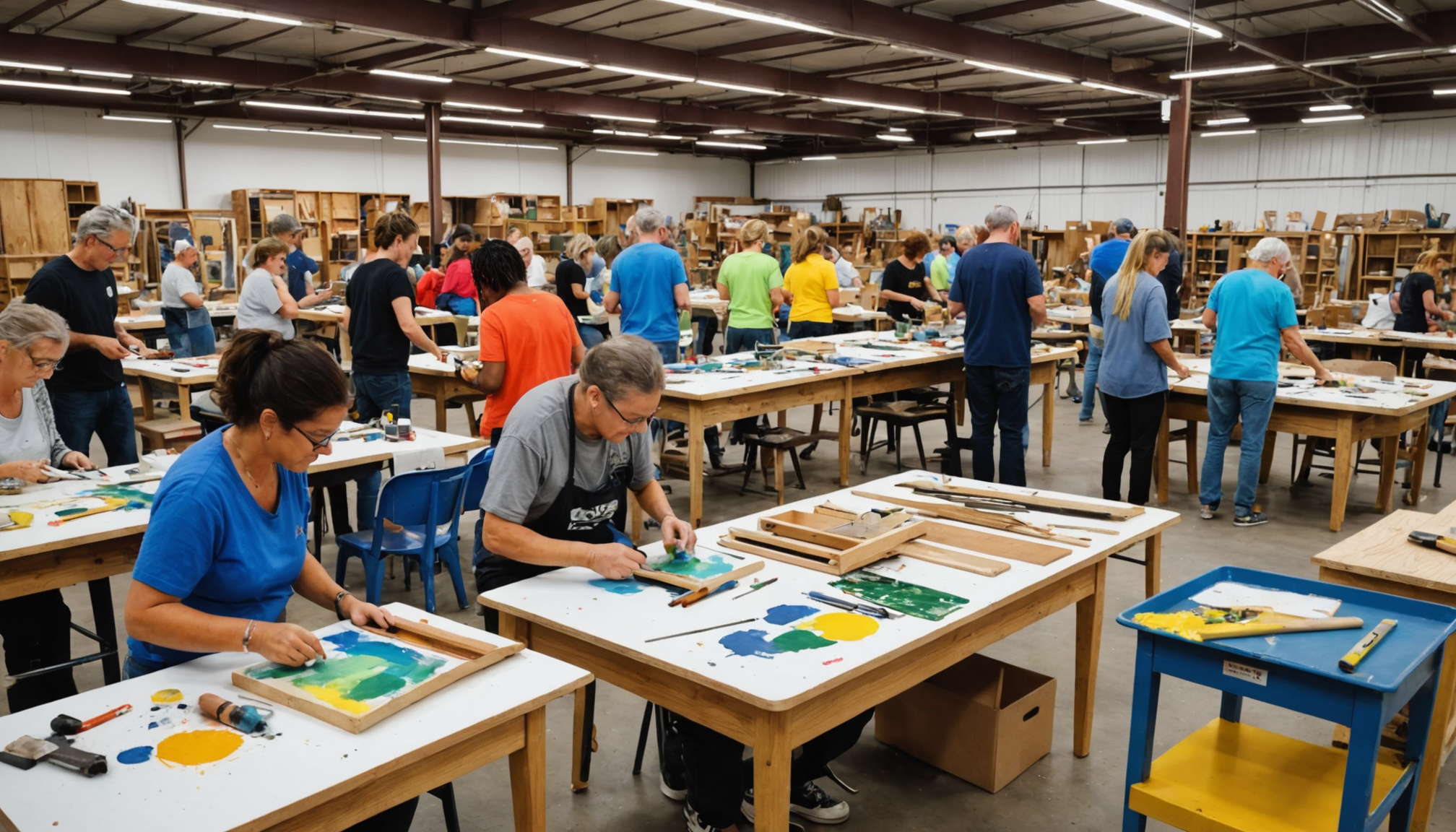 Un atelier de relooking de mobilier chaque samedi à la ressourcerie d’Ambert