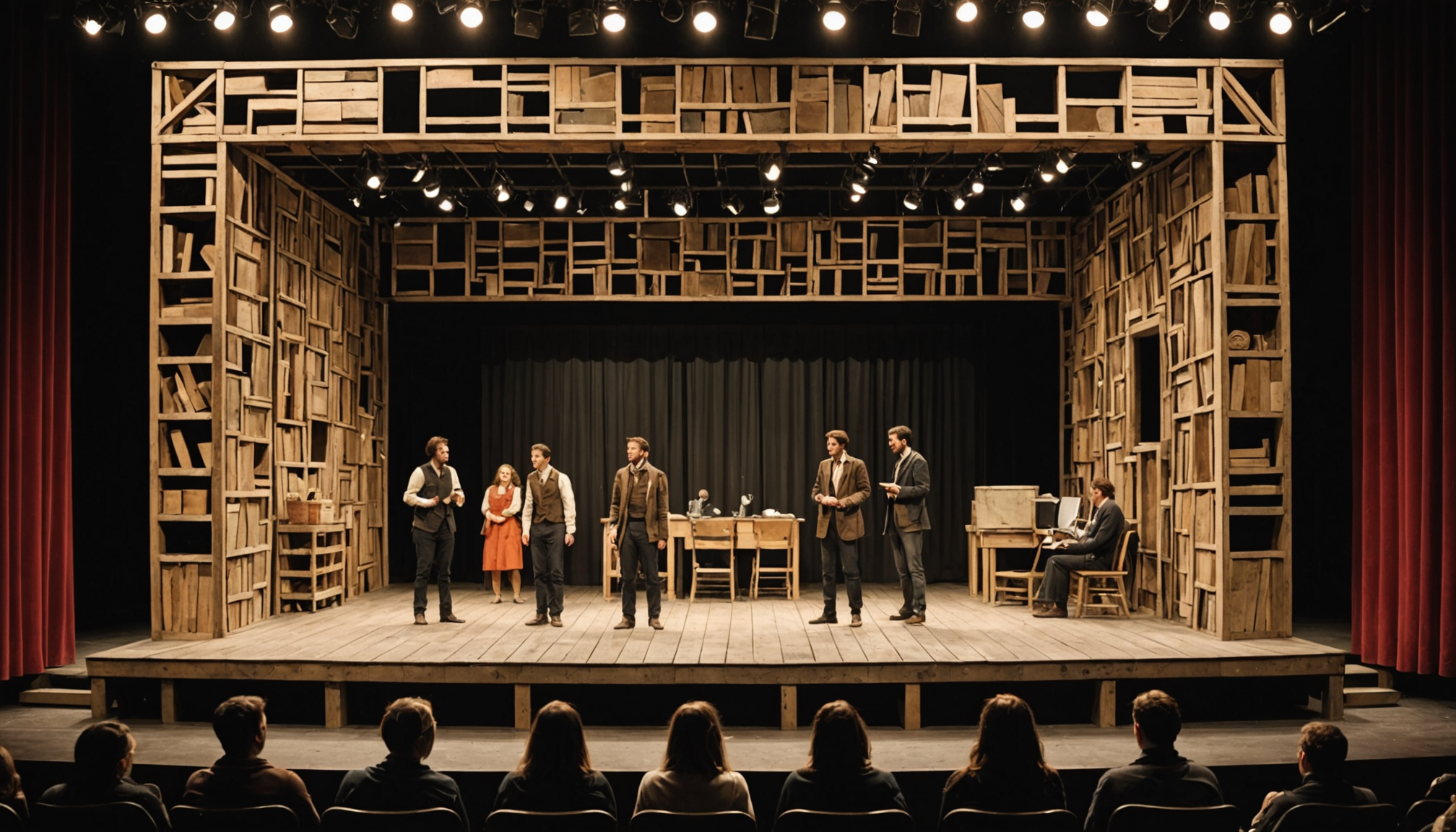 Un groupe théâtral de récupération offre un soutien créatif grâce à des performances inspirées du cinéma