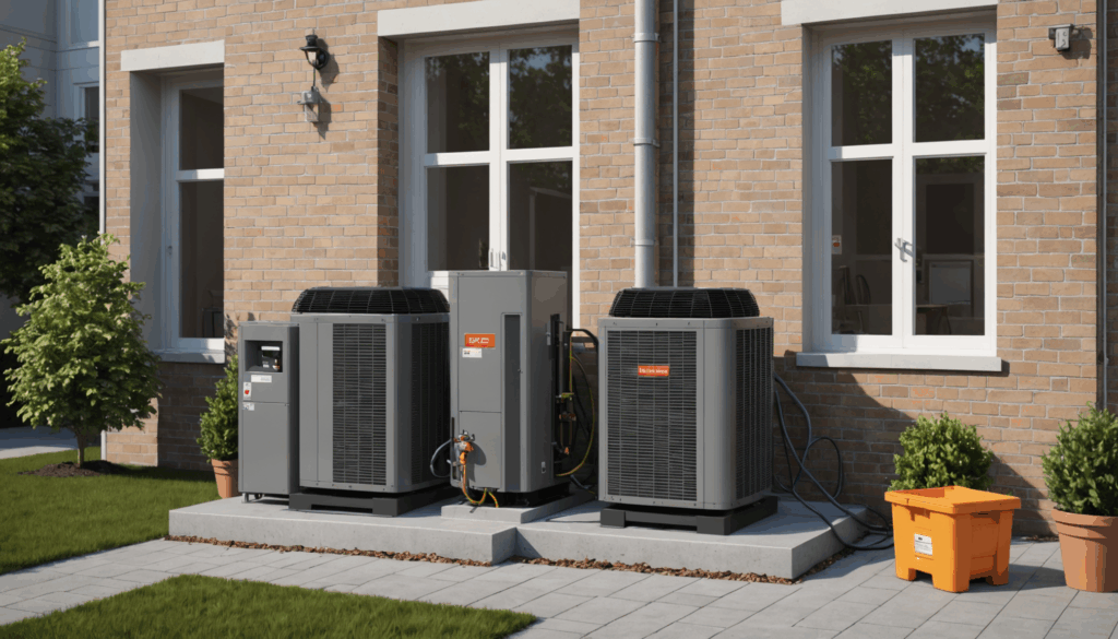 installation d'une pompe à chaleur pour un petit logement avec unité de location