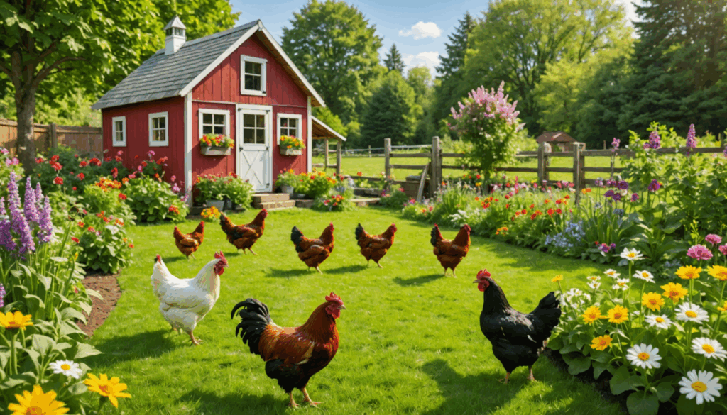 les bienfaits d'élever des poules dans son jardin