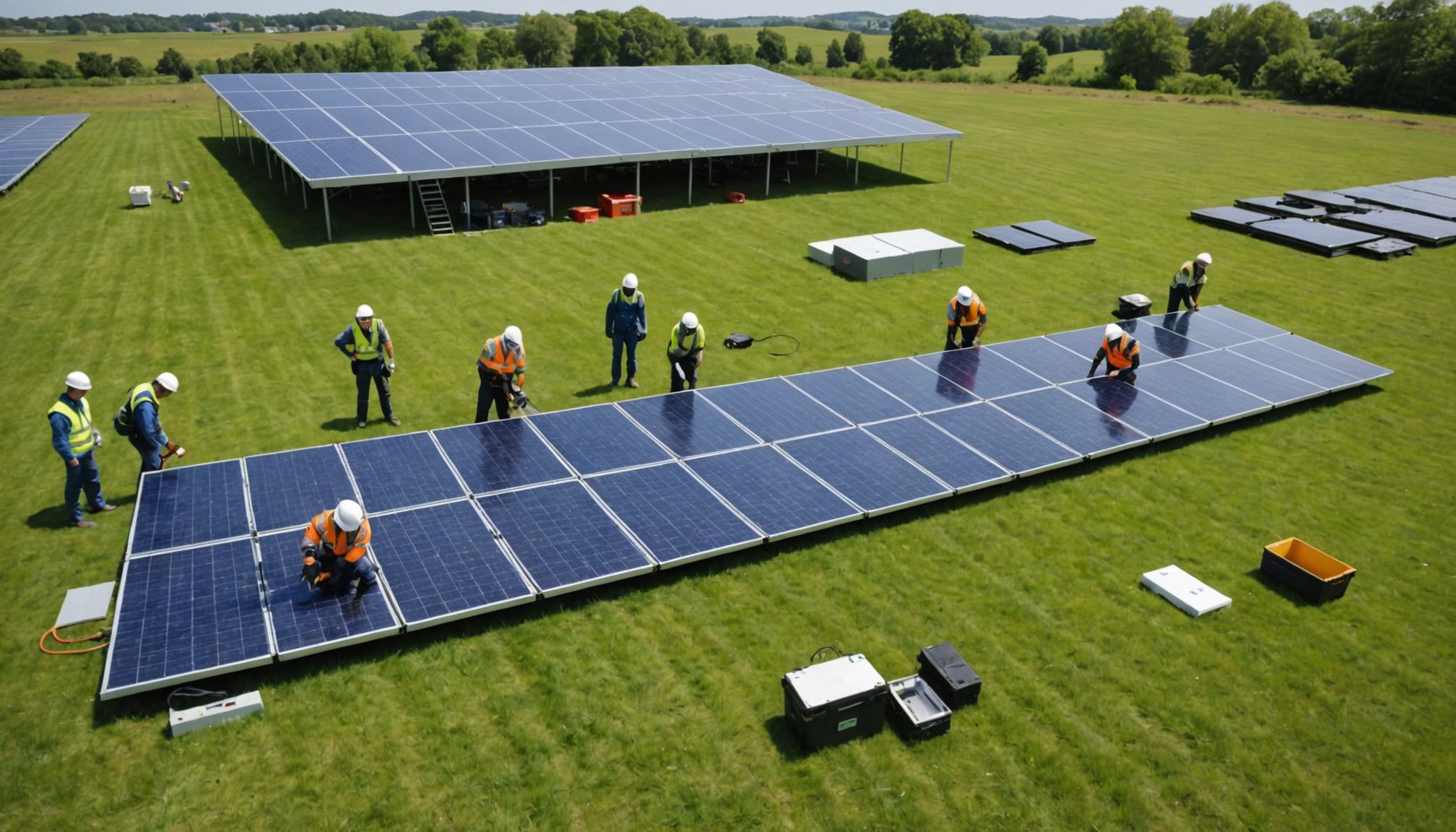 quelles sont les démarches à suivre pour installer des panneaux solaires au sol ?